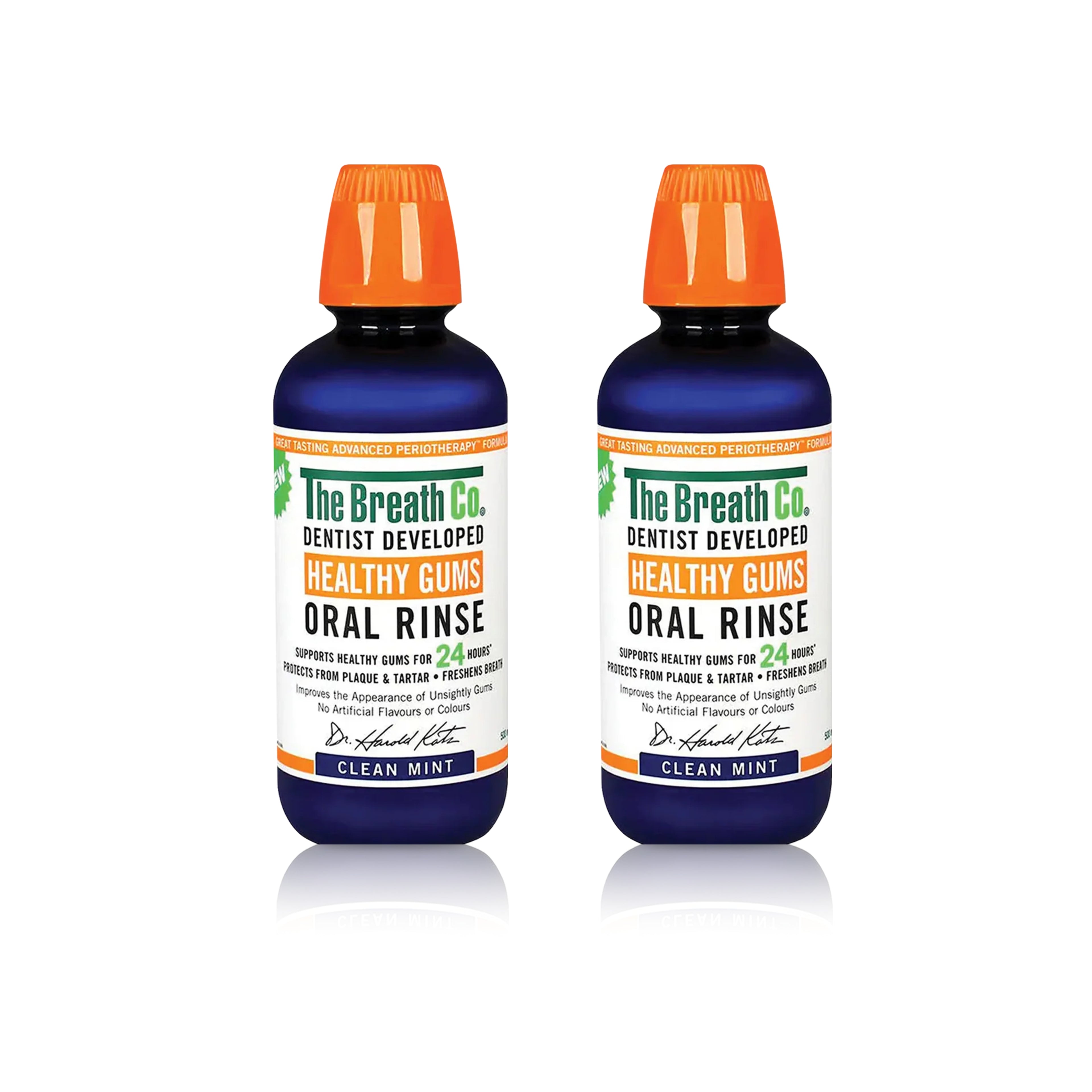 2 The Breath Co Oral Rinse Clean Mint