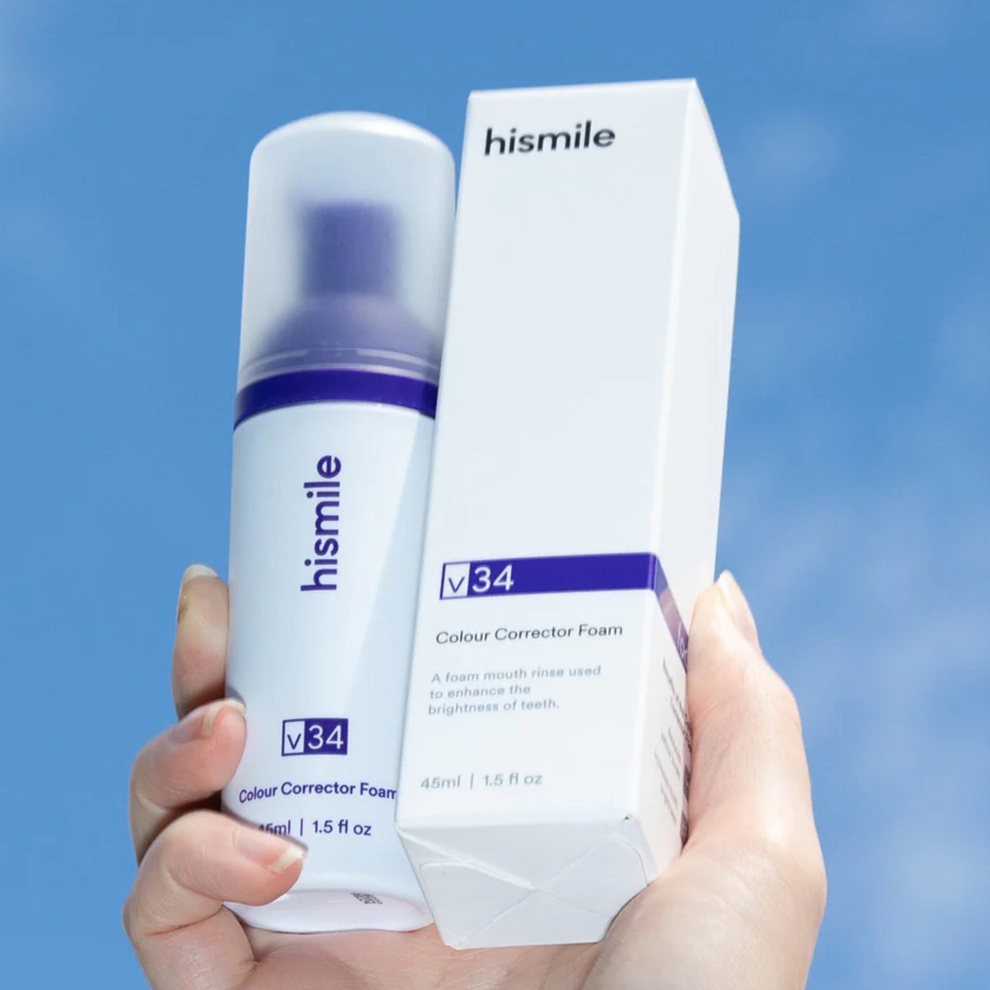 رغوة مصححة للون الأسنان V34