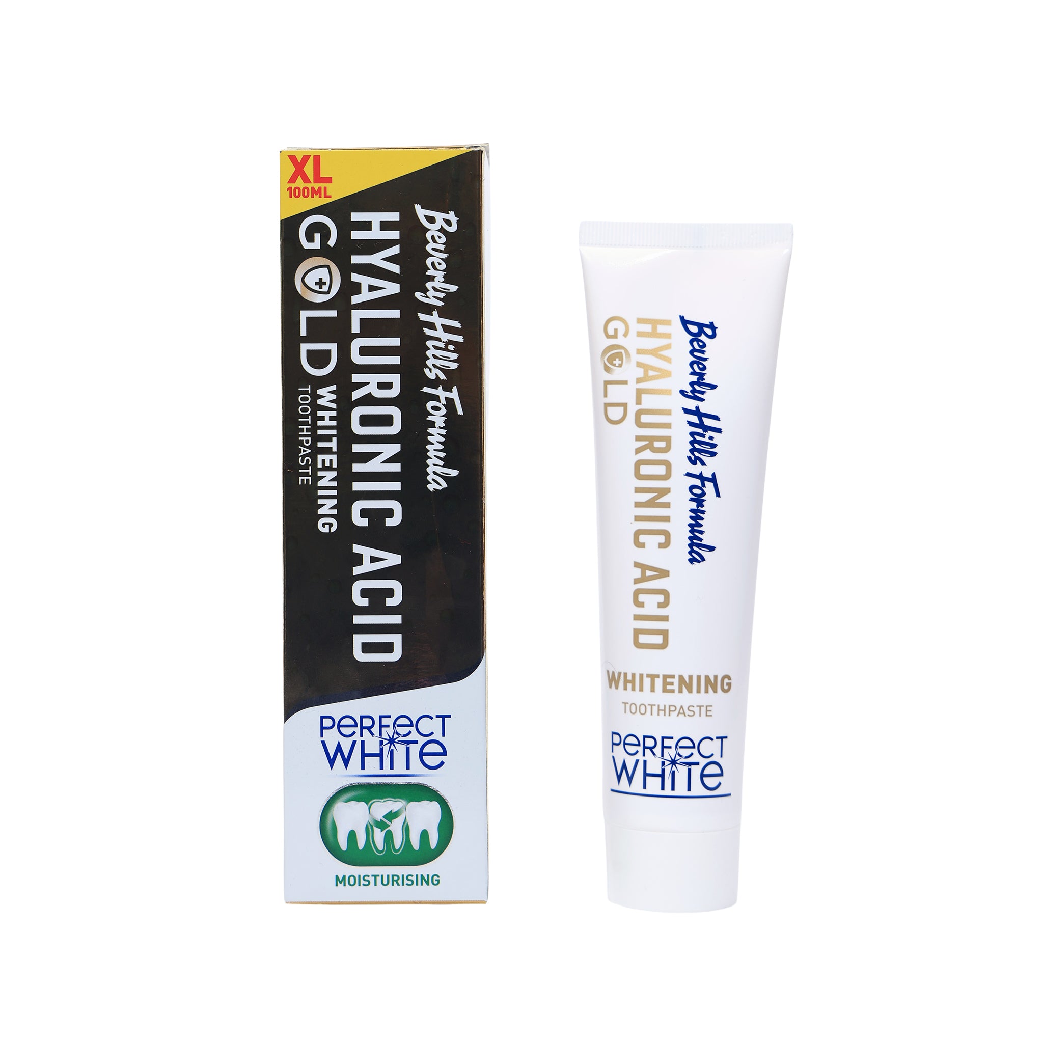 Perfect White Gold with Hyaluronic Acid Teeth Whitening Toothpaste