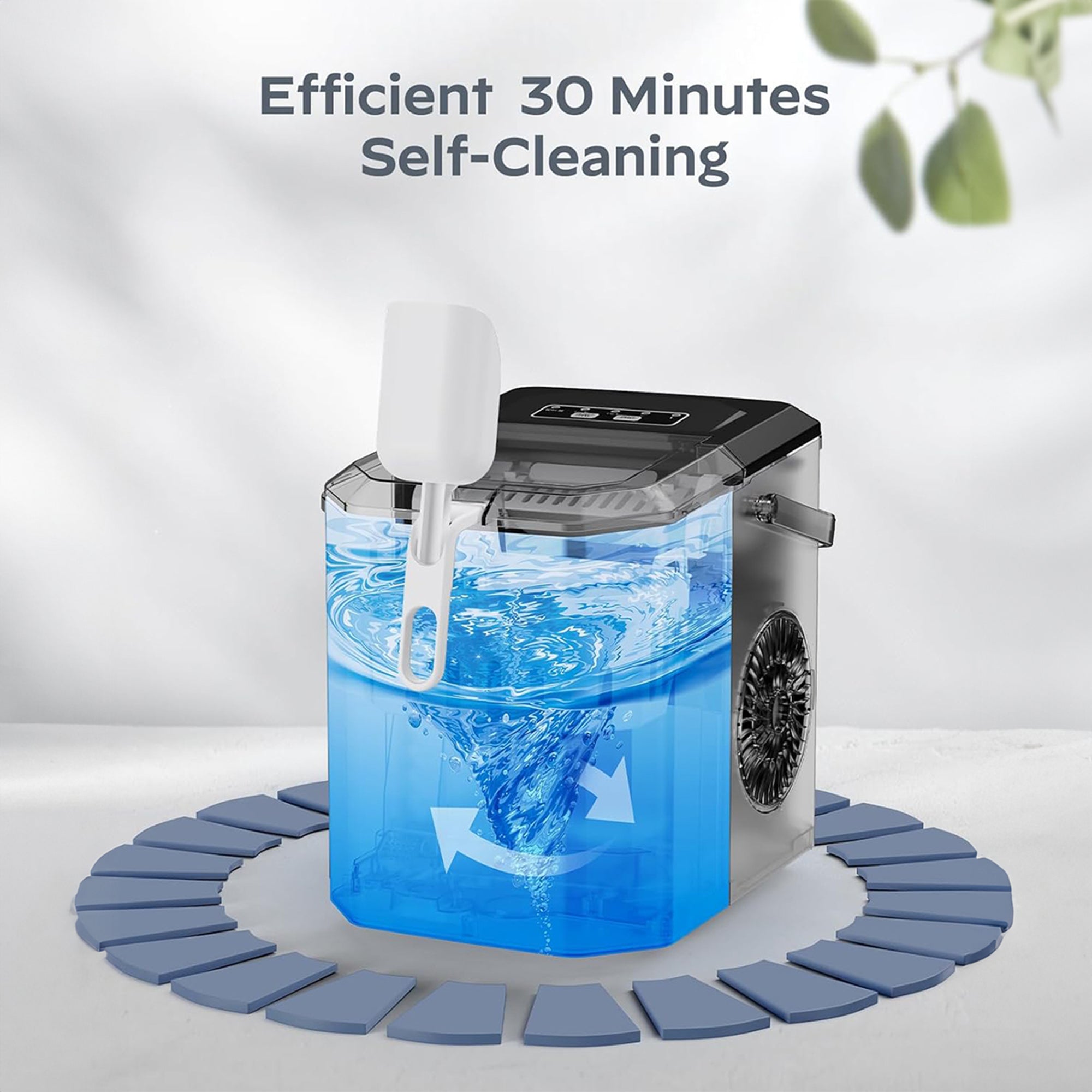 Countertop Bullet Ice Maker with Handle