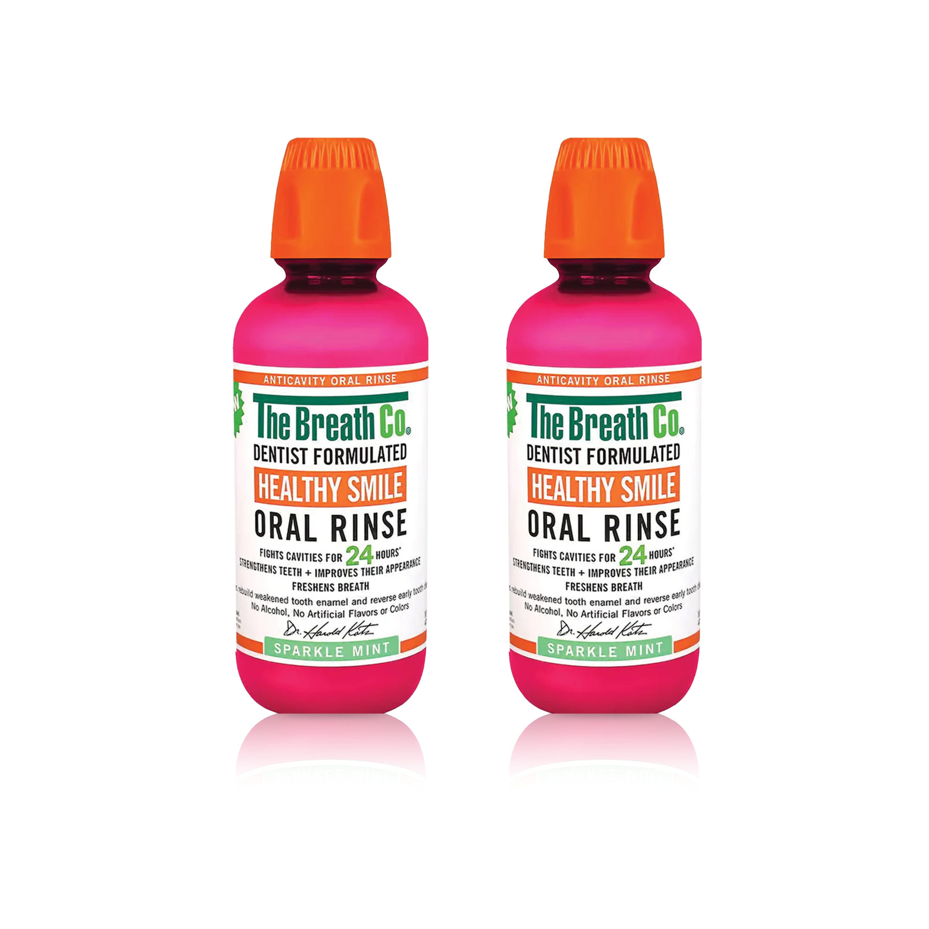 2 The Breath Co Sparkle Mint Oral Rinse