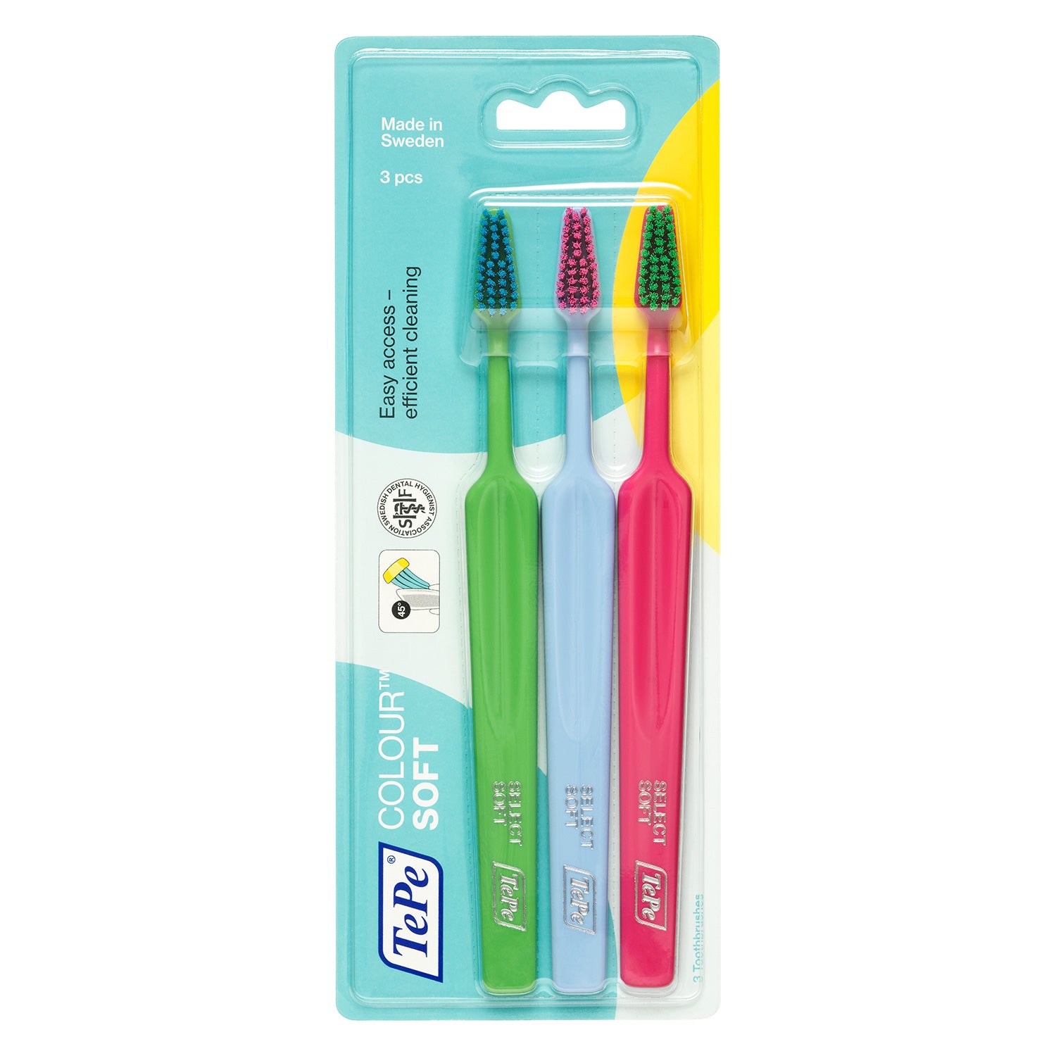 TePe Colour™ Soft Toothbrush Pack Of 3
