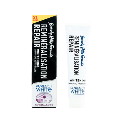 Perfect White Black Remineralisation Repair Whitening Charcoal Toothpaste