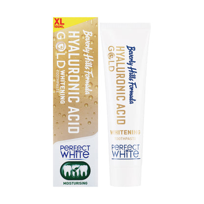 Perfect White Gold with Hyaluronic Acid Teeth Whitening Toothpaste