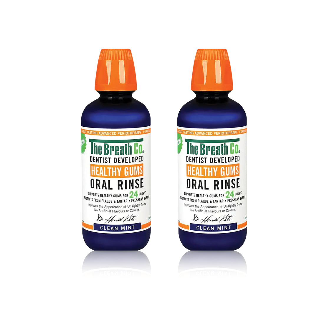 2 The Breath Co Oral Rinse Clean Mint