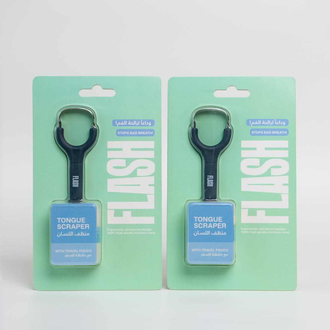 2 Flash Tongue Scraper Dark Blue