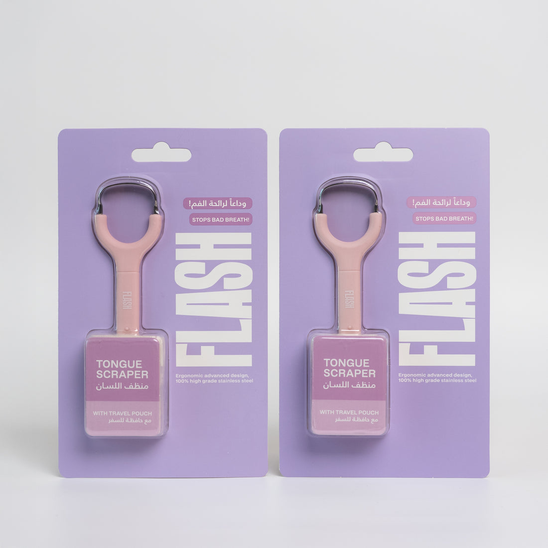 2 Flash Tongue Scraper Pink
