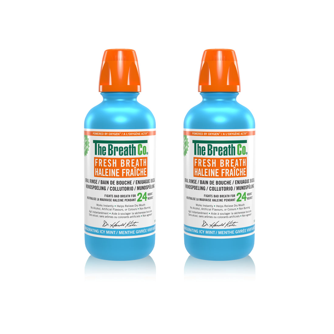 2 The Breath Co Oral Rinse Icy Mint