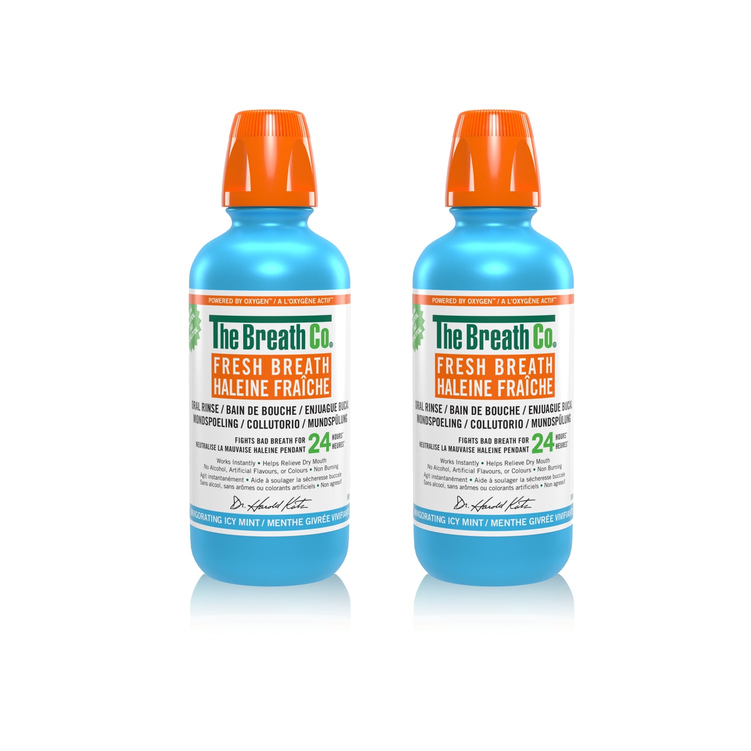 2 The Breath Co Oral Rinse Icy Mint