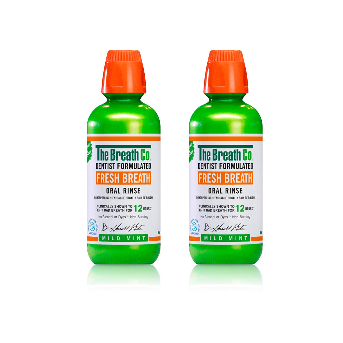 2 The Breath Co Oral Rinse Mild Mint
