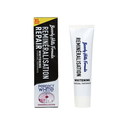 Perfect White Black Remineralisation Repair Whitening Charcoal Toothpaste